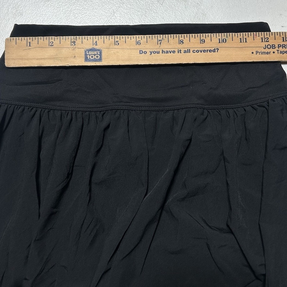 Halara Womens Maxi Skirt Sz Small Black‎ High Slit Built In Briefs Pull On - Picture 3 of 5